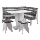 Konyhai sarokülő Texas, fehér + szürke, 158 x 118 x 87,5 cm, 2C