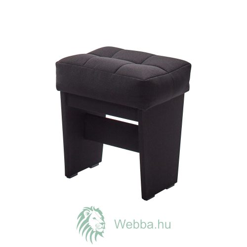 Indianapolis konyhasarokülő, balos, 2 zsámoly, fekete, 171 x 125 x 85 cm, 3C