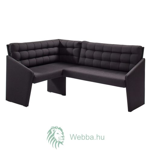 Indianapolis konyhasarokülő, jobbos , 2 zsámoly, fekete, 171 x 125 x 85 cm, 3C