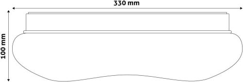 Mennyezeti Lámpa LED Jelly (Medúza) 18W 330*100mm NW 4000K, Avide
