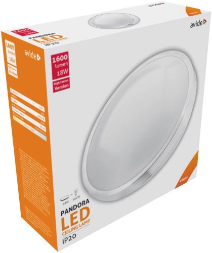 Avide LED Mennyezeti Lámpa Pandora (ALU) 18W 330*100mm NW 4000K