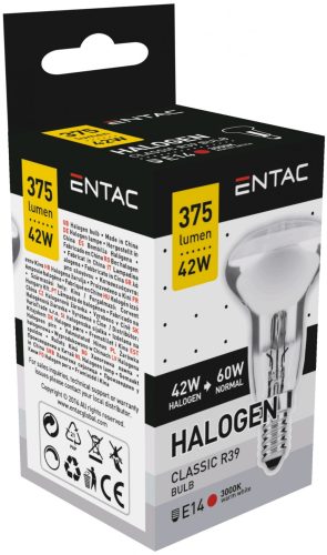 Halogen Reflector R39 E14 42W 3000K Entac