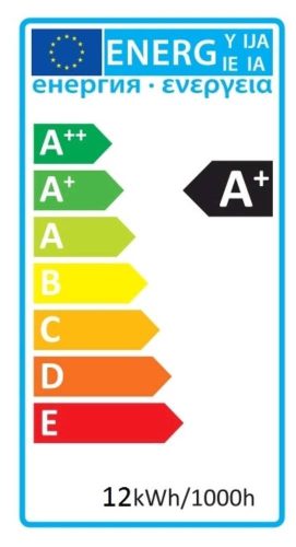 LED Deckeneinbauleuchte SMD2835 Kunststoff 12W WW 3000K, Avide