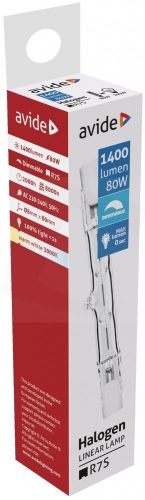 HALOGEN LINEAR R7S 78MM 80W