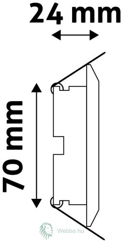Rahmen konvex drehbar Avide GU10 Weiß