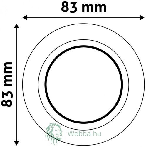 Rahmen konvex drehbar Avide GU10 Weiß