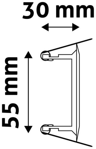 Rahmen Normal Swivel Avide GU10 Anthrazit