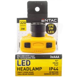 FEJLÁMPA FÓKUSZÁLHATÓ SZENZOROS NARANCS