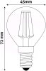 LED Filament Mini Globe 4W E14 WW 3000K