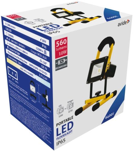 LED Reflektor Akku 10W CW 6400K