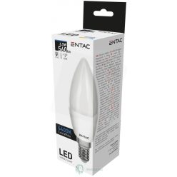 LED Candle E14 6,5W CW 6400K Entac