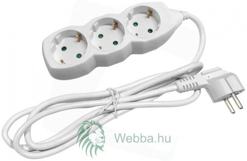Elosztó 3 Foglalat 1,5m 3G1,5