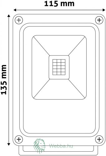 LED Reflektor Slim 10W NW 4000K