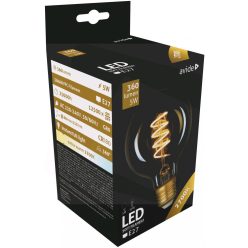 LED Weiches Filament G80 5W E27 360° EW 2700K
