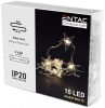Weihnachten Indoor Kunststoff Girlande Star 10 LED WW 1m (2AA nt.) Entac