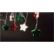 Weihnachten Indoor Color Star 60mm Girlande 10 LED WW 1,65m (2AA nt.) Entac
