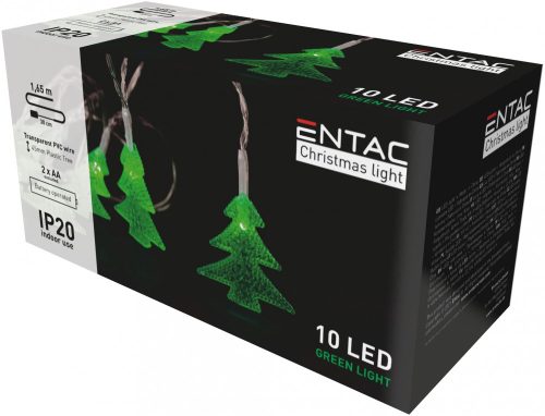 Weihnachten Indoor PVC Grüne Kiefer 10 LED 1,65m (2AA nt.) Entac