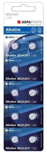 Knopfzelle alkalisch AG3 LR41, AgfaPhoto