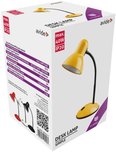 Tischlampe Avide Basic Simple Gelb