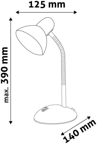 Tischlampe Avide Basic Simple Gelb