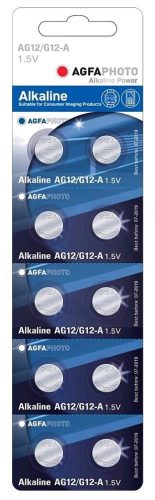 Knopfzelle alkalisch AgfaPhoto AG12 LR43 B10