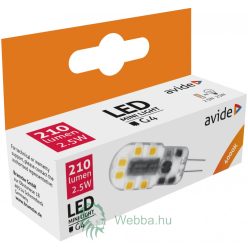 LED IZZÓ 2.5W G4 160° NW 4000K fekvő