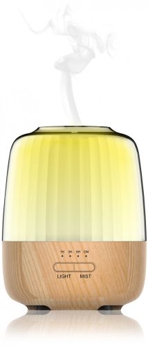 Aromatherapie Luftbefeuchter Holzmuster RGB mit Stimmungsbeleuchtung 300ml 8W