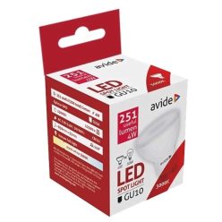 LED Spot Alu+plastic 4W GU10 110° WW 3000K