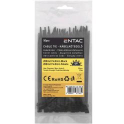 Kabelbinder 4,8mmx200mm Schwarz