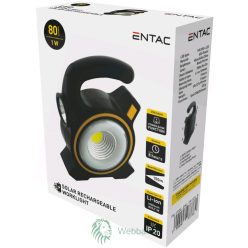 Szerelőlámpa 1W Újratölthető Napelemes Entac