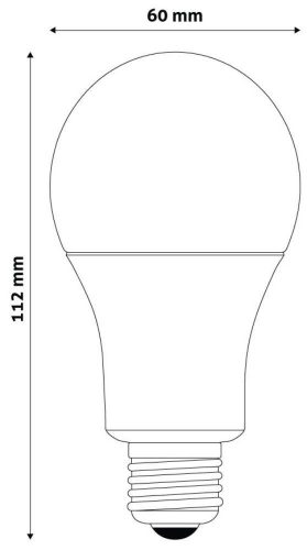 Intelligente LED-BIRNE A60 9W RGB + W WIFI APP-Steuerung