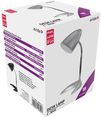 Tischleuchte Avide Basic C Base S Silber