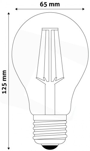 LED Glühbirne Filament Globe 15W E27 A65 360° NW 4000K High Lumen, Avide