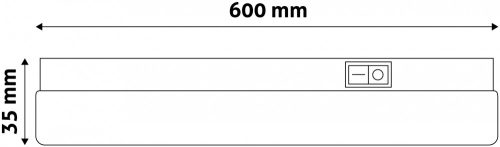 Avide LED T5 Integrált Fénycső 9W 600mm WW 3000K