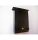 Briefkasten mit stationärem Schloss, 21x32cm, schwarz