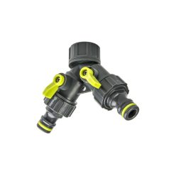 Y ELÁGAZÓ 3/4", ELZÁRHATÓ, BLISZTER LIME LINE