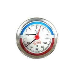THERMONANOMETER UNTERE 80MM 0-120 ° C 6 BAR