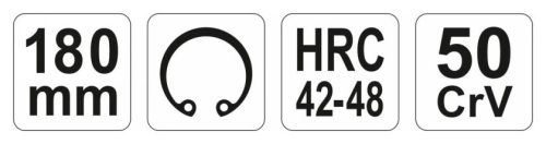 Seegerzange 180 mm BE YATO