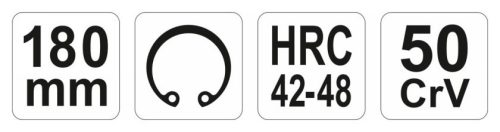 Seegerzange 180 mm BH YATO