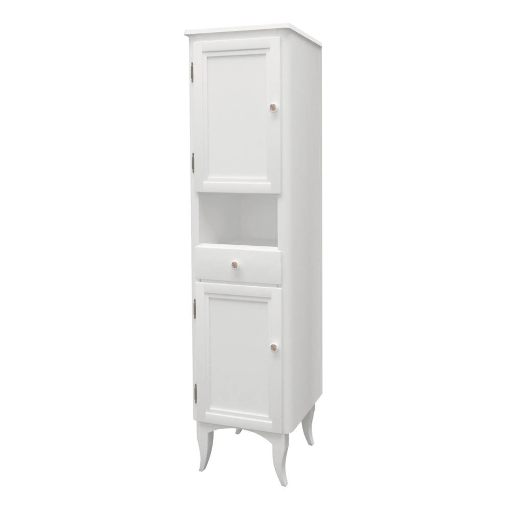 Savini Due Diana Fürdőszoba szekrény balos, fehér, 161 x 40,5 cm