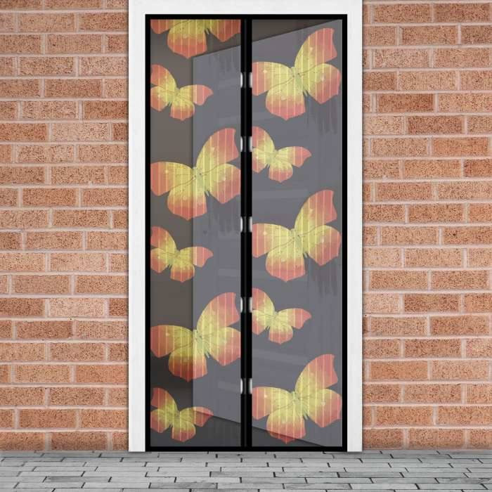 Szúnyogháló ajtóra mágneses pillangós
